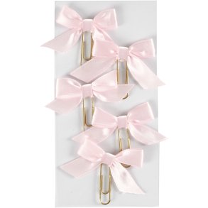 Klips, str. 40x70 mm, lyserød, 5 stk./ 1 pk.