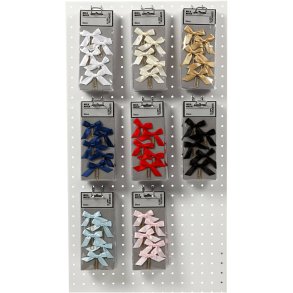 Klips, str. 40x70 mm, ass. farver, 8x10 pk./ 1 pk.