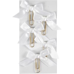 Klips, str. 40x70 mm, hvid, 5 stk./ 1 pk.