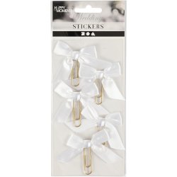 Klips, str. 40x70 mm, hvid, 5 stk./ 1 pk.