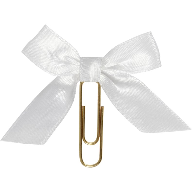 Klips, str. 40x70 mm, hvid, 5 stk./ 1 pk.