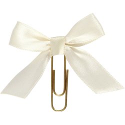 Klips, str. 40x70 mm, r&aring;hvid, 5 stk./ 1 pk.