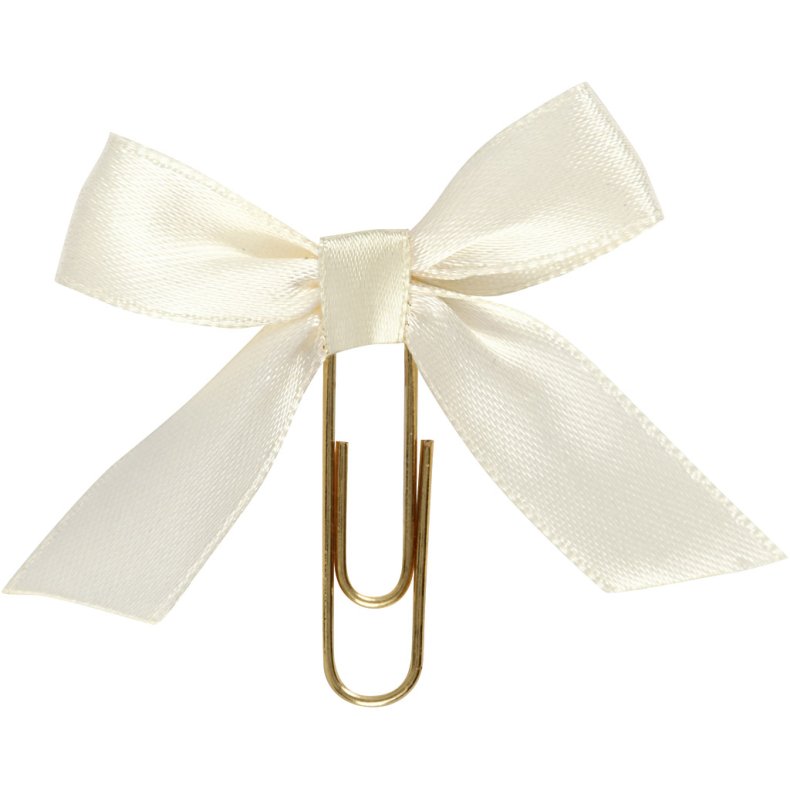 Klips, str. 40x70 mm, r&aring;hvid, 5 stk./ 1 pk.