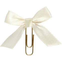 Klips, str. 40x70 mm, r&aring;hvid, 5 stk./ 1 pk.