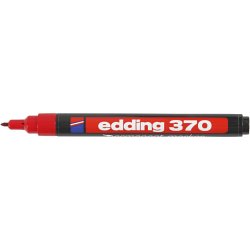 Edding 370 Tusch, streg 1 mm, r&oslash;d, 1 stk.