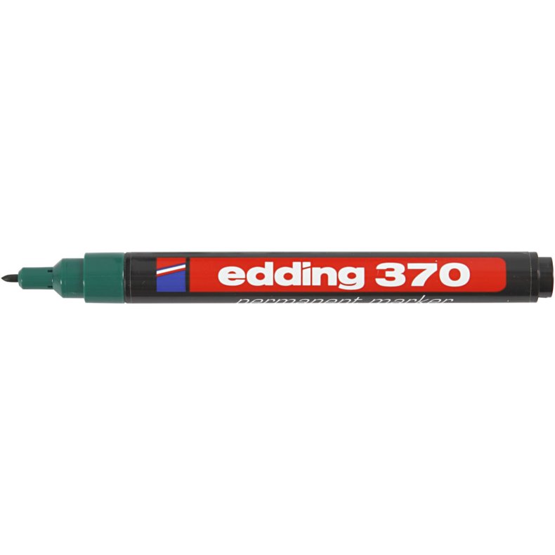 Edding 370 Tusch, streg 1 mm, gr&oslash;n, 1 stk.