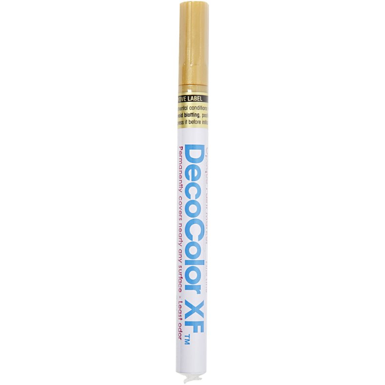 Dekorationstusch, streg 1,2 mm, guld, 1 stk.