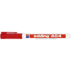 Edding 404 Tusch, streg 0,75 mm, r&oslash;d, 1 stk.