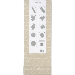 Click ornamenter, diam. 9 cm, str. 5,5x28,4 cm, 9 s&aelig;t/ 1 pk.