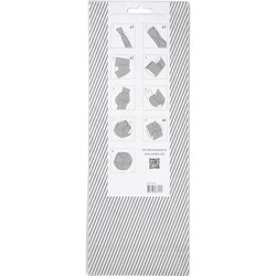 Click ornamenter, diam. 9 cm, str. 5,5x28,4 cm, 9 s&aelig;t/ 1 pk.