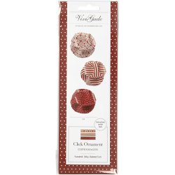 Click ornamenter, diam. 5 cm, str. 3,5x8,8 cm, 9 s&aelig;t/ 1 pk.