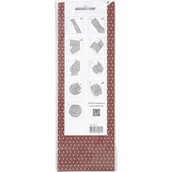 Click ornamenter, diam. 5 cm, str. 3,5x8,8 cm, 9 s&aelig;t/ 1 pk.