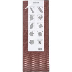 Click ornamenter, diam. 9 cm, str. 5,5x28,4 cm, 9 s&aelig;t/ 1 pk.