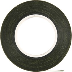 Blomstertape, B: 12 mm, m&oslash;rk gr&oslash;n, 27 m/ 1 rl.