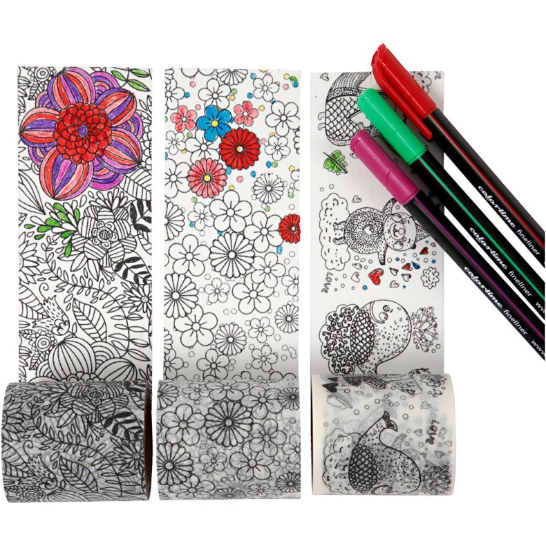 Masking Tape, B: 50 mm, 3x5 m/ 1 pk.