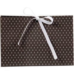 Gave&aelig;ske, anker, str. 15x7x8 cm, 250 g, m&oslash;rk gr&aring;, hvid, 3 stk./ 1 pk.