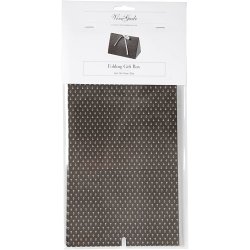 Gave&aelig;ske, anker, str. 15x7x8 cm, 250 g, m&oslash;rk gr&aring;, hvid, 3 stk./ 1 pk.