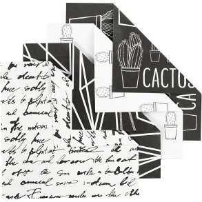 Origamipapir, str. 10x10 cm, 80 g, 40 ark/ 1 pk.