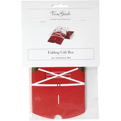 Gave&aelig;ske, n&oslash;ddekn&aelig;kker, str. 12x9,4x2,5 cm, 300 g, guld, r&oslash;d, hvid, 3 stk./ 1 pk.