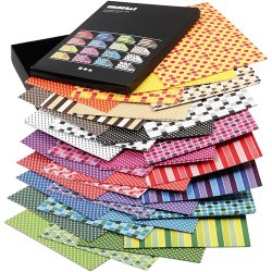 Color Bar Rivepapir, A4, ark 210x297 mm, 100 g, ass. farver, 16x10 ark/ 1 pk.