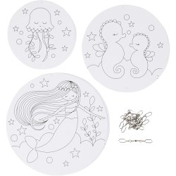 Uro med motiv, diam. 12+15+18 cm, 300 g, 3 s&aelig;t/ 1 pk.