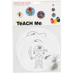 Uro med motiv, diam. 12+15+18 cm, 300 g, hvid, 3 s&aelig;t/ 1 pk.