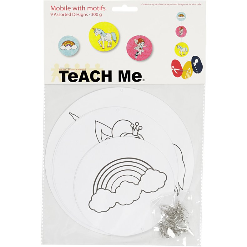 Uro med motiv, diam. 12+15+18 cm, 300 g, hvid, 3 s&aelig;t/ 1 pk.