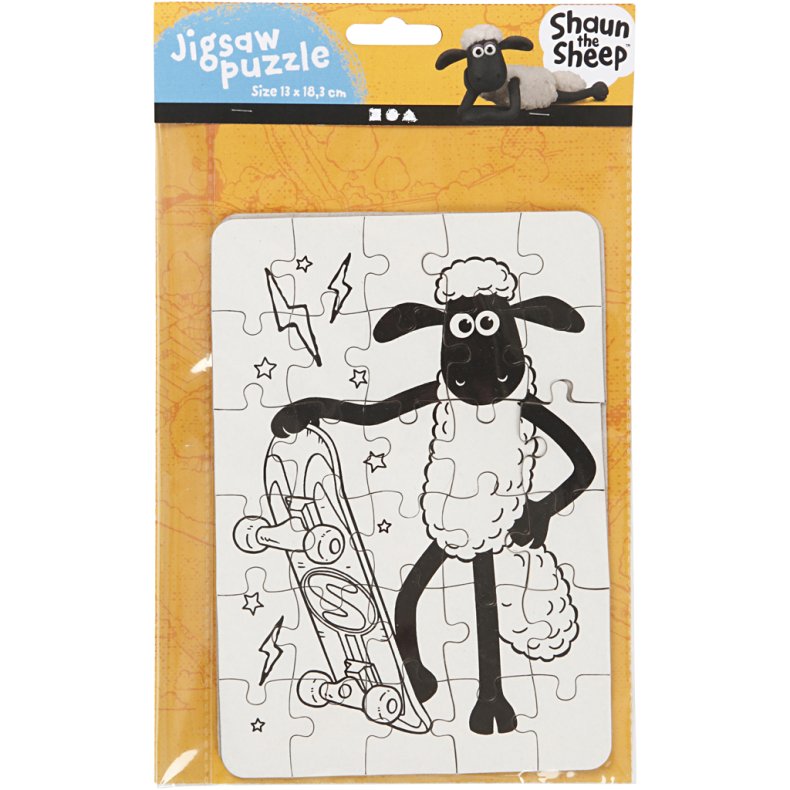 Puslespil, str. 13x18,3 cm, 2 stk./ 1 pk.