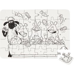 Puslespil, str. 13x18,3 cm, 2 stk./ 1 pk.