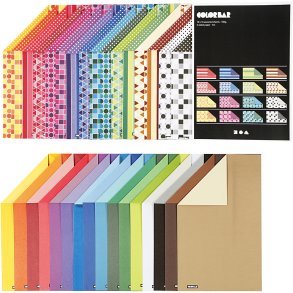 Color Bar Rivekarton, A4, ark 210x297 mm, 250 g, ass. farver, 32x10 ark/ 1 pk.