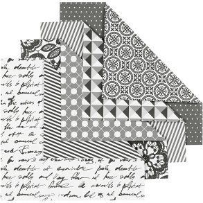 Origamipapir, str. 15x15 cm, 80 g, 50 ass. ark/ 1 pk.