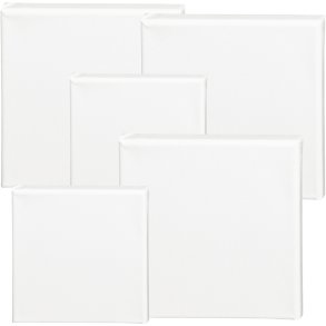 Malerl&aelig;rred, D: 1,6 cm, str. 15x15 cm, 360 g, hvid, 40 stk./ 1 pk.