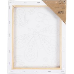 Malerl&aelig;rred med print, Stor sommerfugl, D: 1,6 cm, str. 24x30 cm, 360 g, 1 stk.