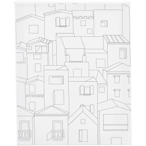 Malerlærred med print, By, D: 1,6 cm, str. 24x30 cm, 360 g, 1 stk.