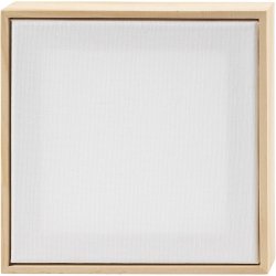 Malerl&aelig;rred med tr&aelig;ramme, str. 15,8x15,8 cm, 280 g, hvid, 1 stk.