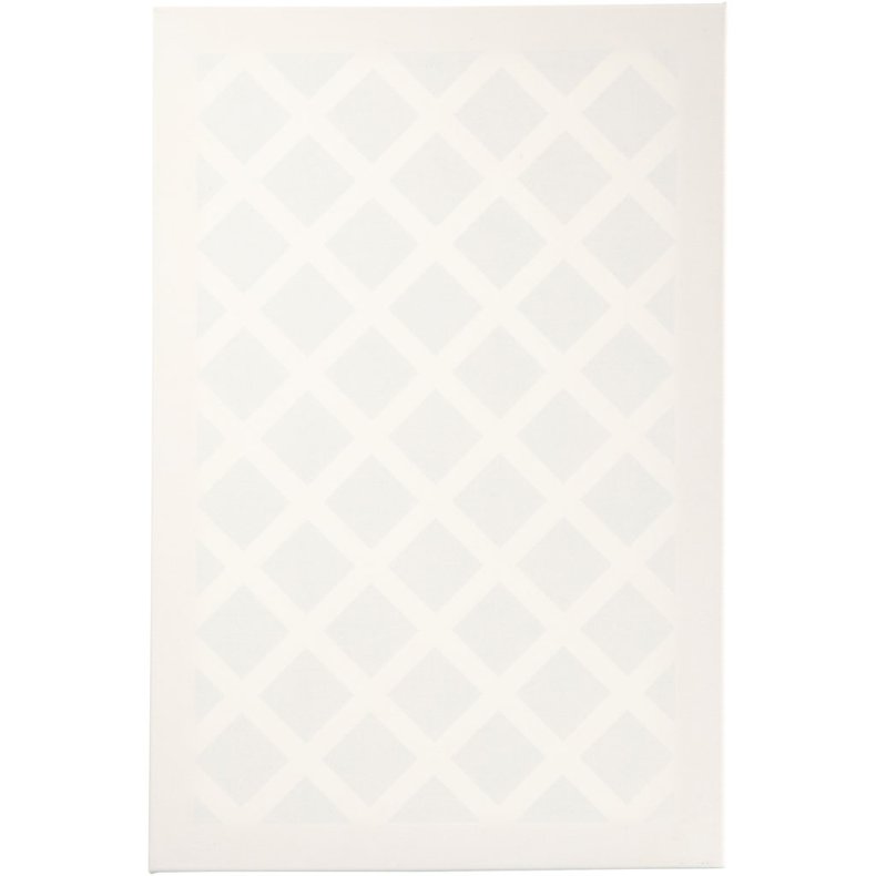 Malerl&aelig;rred, D: 1,7 cm, str. 40x60 cm, 360 g, hvid, 1 stk.