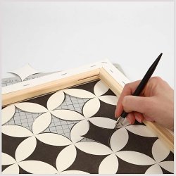 Malerl&aelig;rred, D: 1,7 cm, str. 40x60 cm, 360 g, hvid, 1 stk.