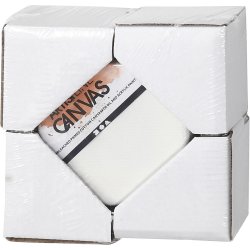 Malerl&aelig;rred med tr&aelig;ramme, str. 10x10 cm, 360 g, hvid, 6 stk./ 1 pk.