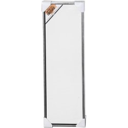 Malerl&aelig;rred med tr&aelig;ramme, str. 30x90 cm, 360 g, antik s&oslash;lv, hvid, 1 stk.