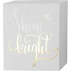 L&aelig;rred med guldtryk til akvarel, H: 10,16 cm, D: 2,54 cm, B: 10,16 cm, hvid, 2 stk./ 1 pk.