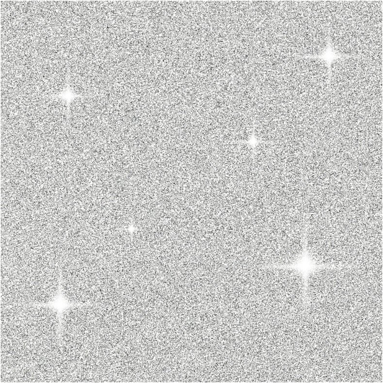 Designpapir , ark 30,5x30,5 cm, 120+128 g, s&oslash;lv, 2 ark/ 1 pk.