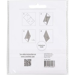 Origamipapir, str. 10x10 cm, 128 g, guld, 20 ark/ 1 pk.