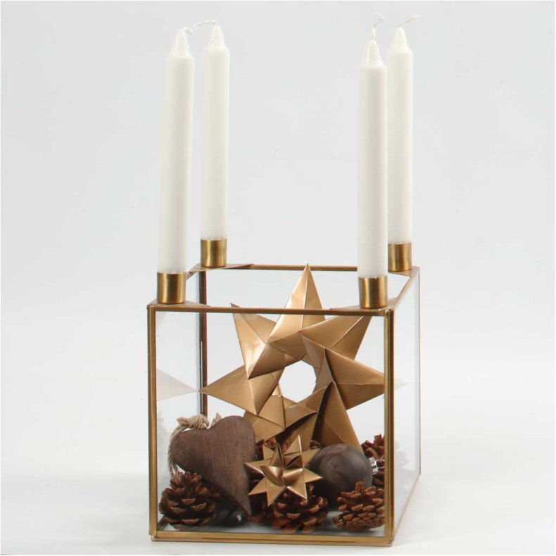 Origamipapir, str. 10x10 cm, 128 g, guld, 20 ark/ 1 pk.