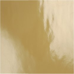 Designpapir , ark 30,5x30,5 cm, 120+128 g, guld, 2 ark/ 1 pk.