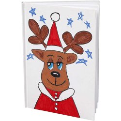 Skitsebog, A5, tykkelse 8 mm, 80 g, hvid, 1 stk.