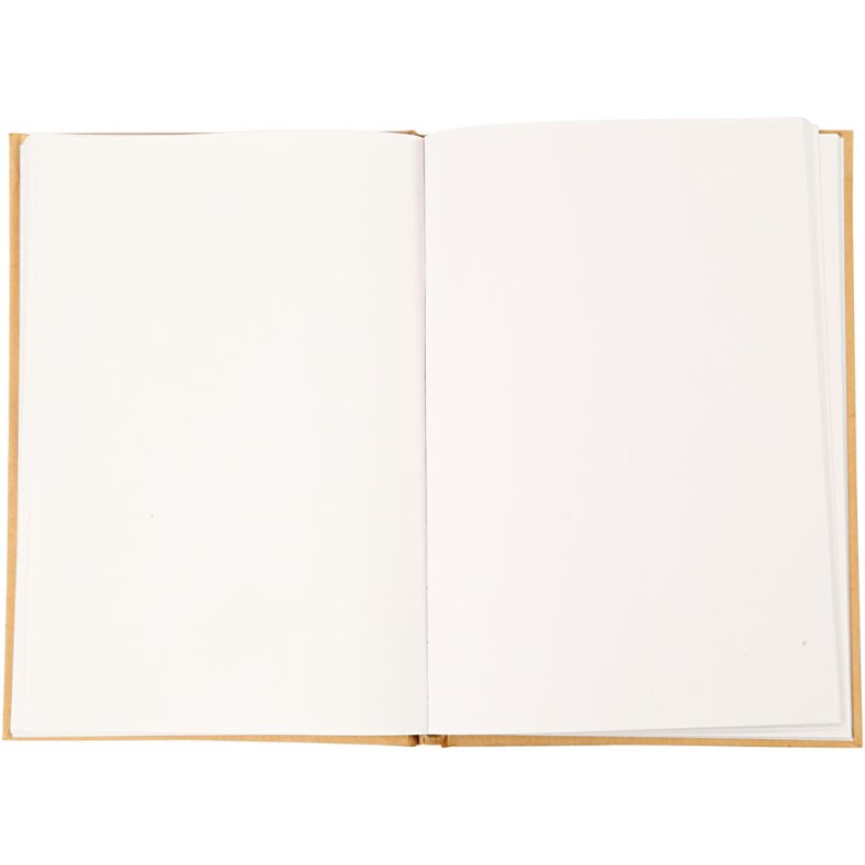 Skitsebog, A5, tykkelse 8 mm, 80 g, brun, 1 stk.