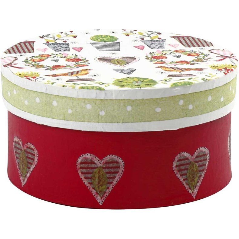 Runde &AElig;sker, H: 5+6,5+7,5 cm, diam. 10+13+16 cm, 3 stk./ 1 s&aelig;t