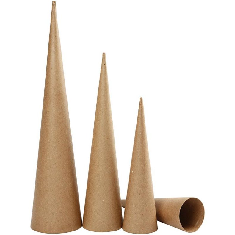 H&oslash;je Kegler, H: 30-40-50 cm, diam. 8-9-11,5 cm, 3 stk./ 1 pk.