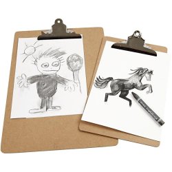 Clipboard/tegneunderlag, A4, str. 23x34x0,3 cm, 1 stk.