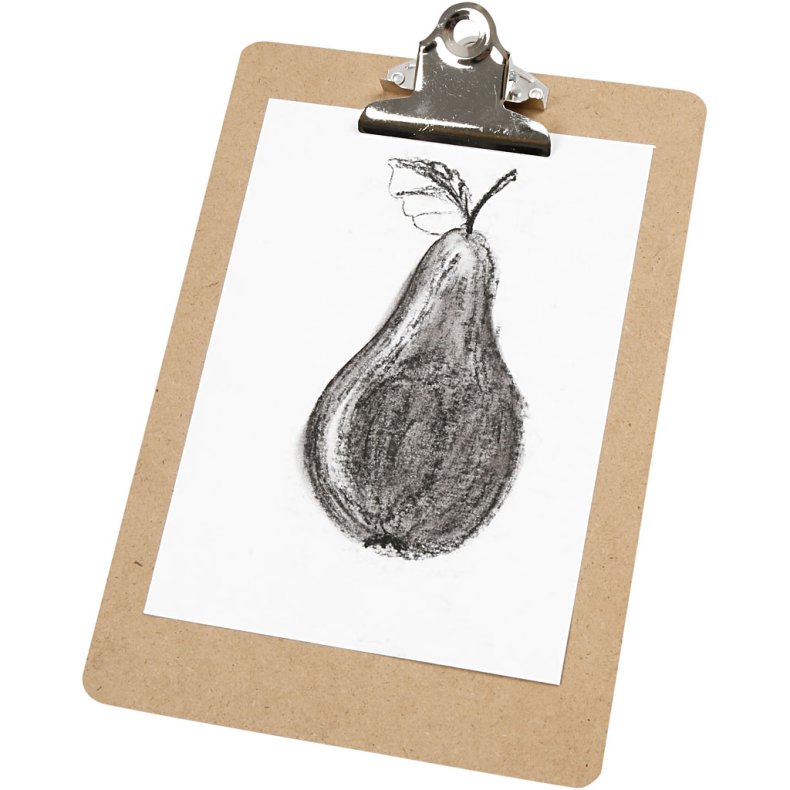 Clipboard/tegneunderlag, A5, str. 19x27x0,3 cm, 1 stk.